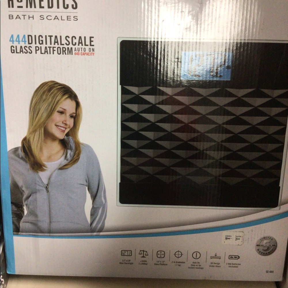 Homedics bath scales 444 digital